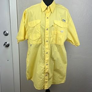 Columbia PFG Short Sleeve Button Down Shirt M